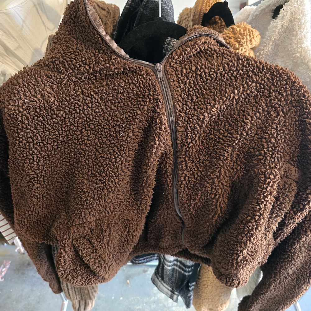 Weekenders Chocolate Brown Sherpa Jacket